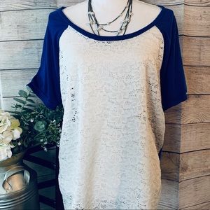 Torrid lace front tee